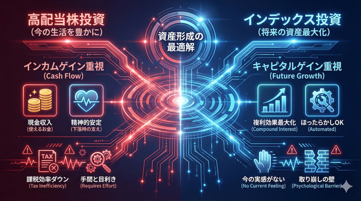 高配当株 vs インデックス投資 比較